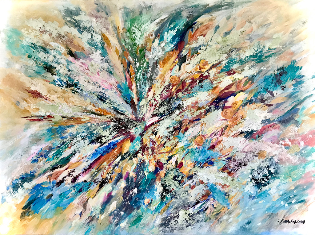 Floral Explosion 36x48 in